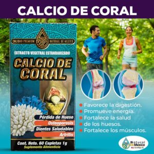 Calcio de Coral Suplemento 60 Capletas 1g.