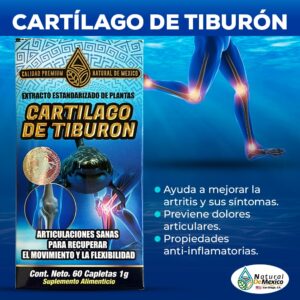Cartílago de Tiburón Suplemento 60 Capletas 1g.