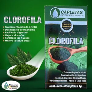 Clorofila Suplemento 60 Caplets 1g.