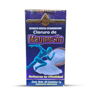Cloruro de Magnesio Suplemento 60 Capletas 1g. Natural de Mexico