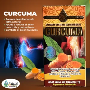 Curcuma Suplemento 60 Capletas. 1g.