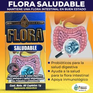 Flora Saludable Suplemento 60 Caplets 1g.