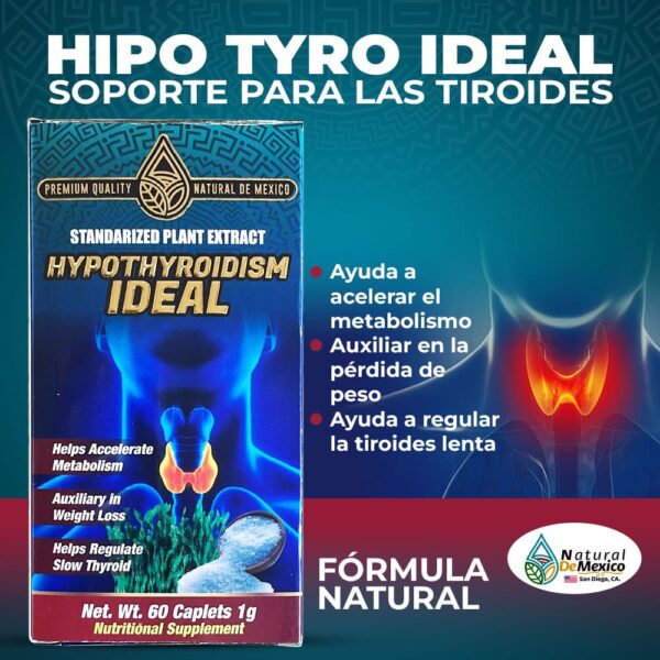 Hipotiroidismo Ideal Suplemento 60 Capletas 1g. Calidad Premium