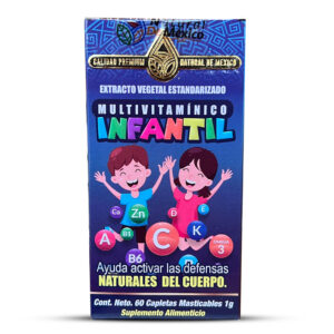 Multivitamínico Infantil 60 Tabletas Masticables 1g.