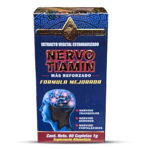 Nervo Tiamin Suplemento 60 Capletas 1g. Natural de Mexico