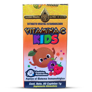 Vitamina C Kids 60 Tabletas Masticables 1g.