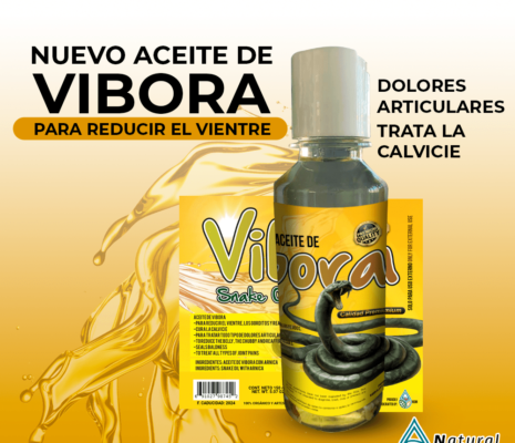 Aceite de Víbora - Snake Oíl Ayuda en el tratamiento de todo tipo de dolores de articulaciones y musculares. reduce el vientre y reafirma los tejidos. Además de ayudar a regenerar el cabello en casos de calvicie.