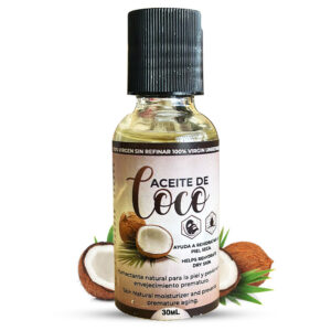 Aceite de Coco Humecta naturalmente la piel y previene el envejecimiento prematuro. El aceite de coco se encarga de restablecer el PH neutro de la piel, ayudando a eliminar la grasa, pero también a mantener nuestra piel hidratada y luminosa.