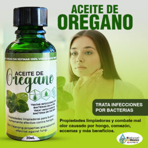 Aceite de Orégano Se ha mostrado eficazmente sobre numerosas especies de bacterias, hongos y todo tipo de imperfecciones de la piel.