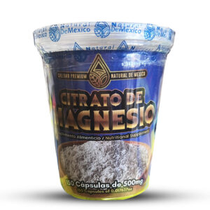 Citrato de Magnesio Es esencial para el funcionamiento normal del cuerpo y es importante para la salud ósea, cardiovascular, nerviosa y muscular.