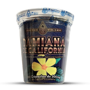 Damiana de California Para mejorar la memoria y la concentración y como afrodisíaco sexual natural, combate la fatiga, el estrés y la ansiedad.