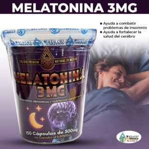 Melatonina 3MG La melatonina se utiliza a menudo para tratar el insomnio y otros trastornos del sueño, cómo el jet lag y el trabajo nocturnos.